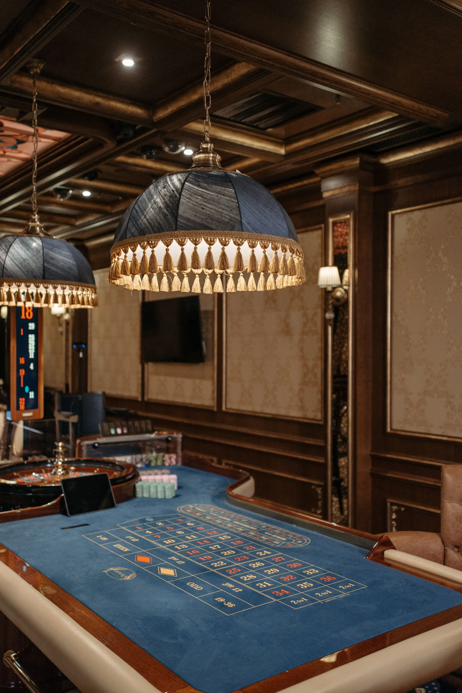 Elegant roulette table at Velsoravianluxestay
